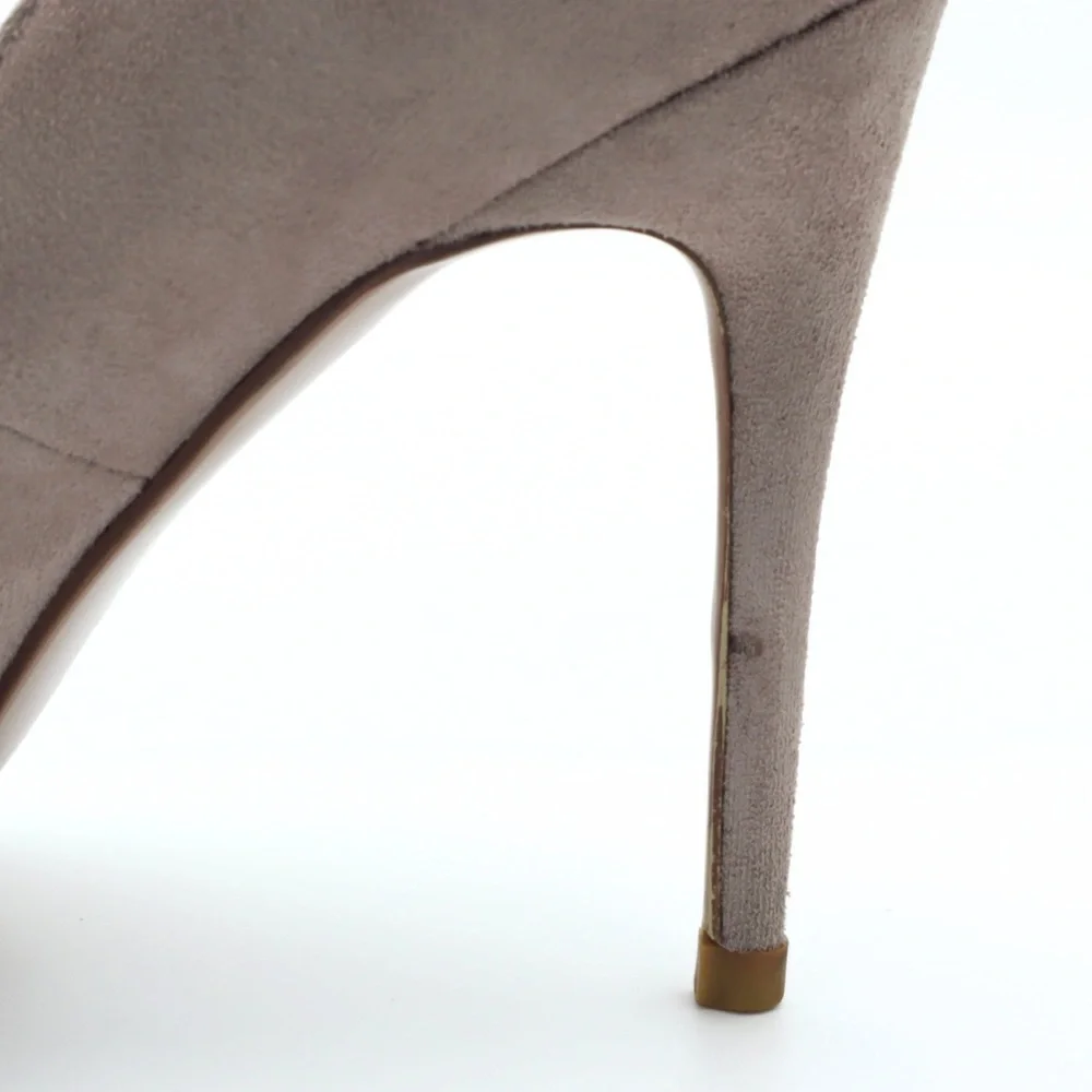 Jimmy Choo London Suede Pumps‎ Nude Pink Women’s EU 35 Pointed Toe Heels